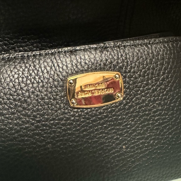 Michael Kors Crosby & wallet set. Black pebble leather Both excellent condition - Picture 3 of 7